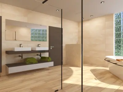 Bathroom 04 Low-poly 3D model