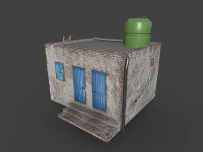 Small Village House Low-poly 3D model