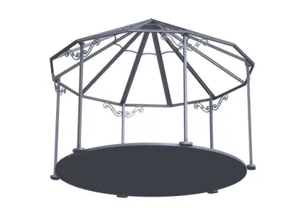 Conical dome 3D model