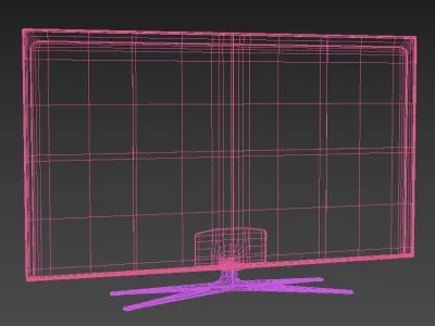 Samsung smart TV Screen High poly 3D model
