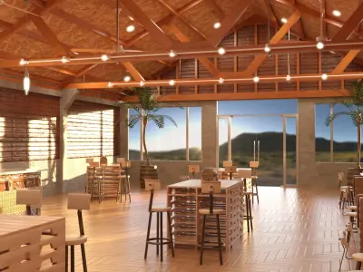 Harvest Barn Restaurant 3D model