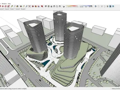Sketchup Shopping Center H2 3D model