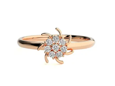 Women ring 3D print model 153