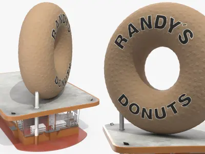  Randys Donuts Iconic Bakery Building 