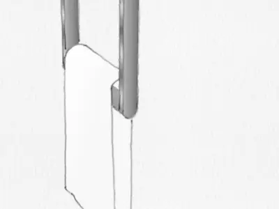 Restoration Hardware Lambeth Knurled Towel Ring 3D model