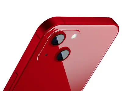 Apple iPhone 13 Red Pro Scene  Low-poly 3D model