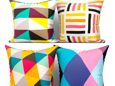 50 Decorative set pillow 350-399 3D model
