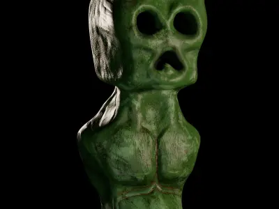 Creeper Minecraft Low-poly 3D model