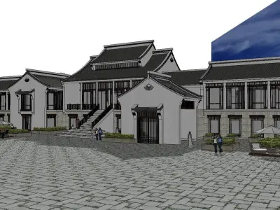 vacation spot-Resort-Fashion Leisure Hotel-0113 3D model