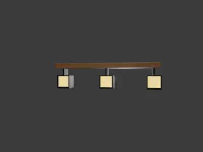 Pendant light 3D model 2