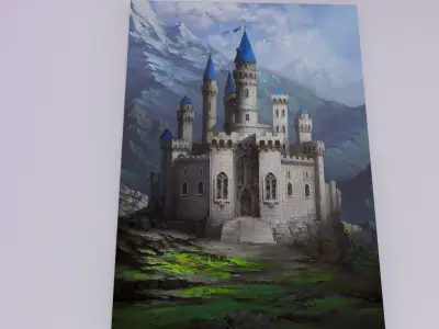 Exhibition Stall Low-poly 3D model