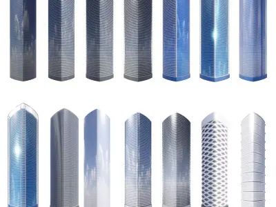 Parametric Building Collection 1D 3Complete 3D model