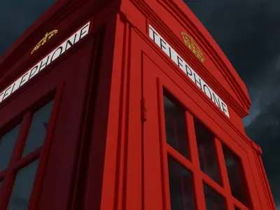 3D London Phonebooth 3D model