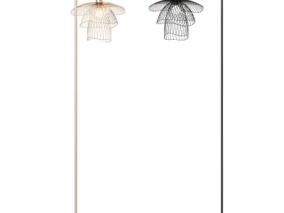 Forestier floor lamp Papillon 3D model