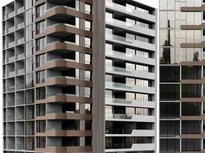RESIDENTIAL BUILDING NO74 A 3D model