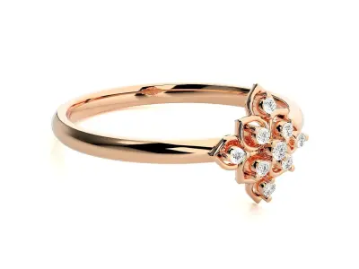 Women ring 3D print model 152