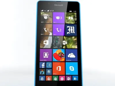 Microsoft Lumia 540 Blue 3D model