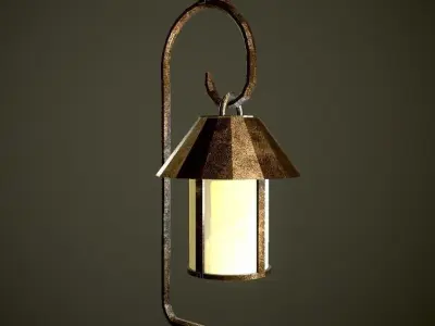 Flashlights low poly 6 texture options Low-poly 3D model