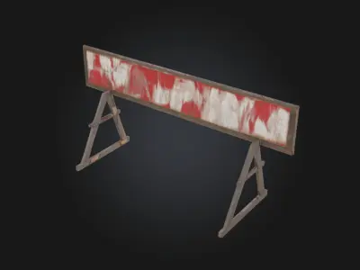 Construction Barrier  Essential Safety Element for Work Zones 3D model