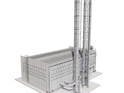 Boiler house 3D model