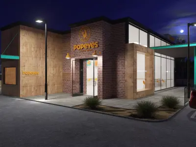 Popeyes Low-poly 3D model