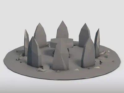 Low Poly Stones Vol2 3D model