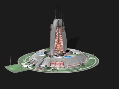 Berkey Tower 3D model