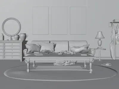 Interior scene  3D model