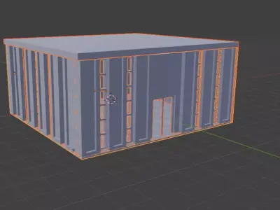 Shop and Home  Low-poly 3D model