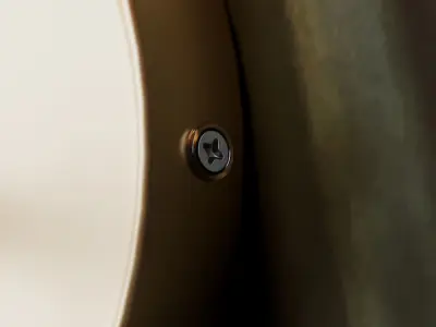 FLUTED GOLD WALL SCONCE by CB2 Exclusive 3D model