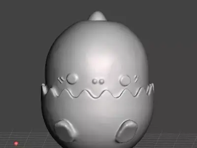 eggy dino 3 types 3D print model