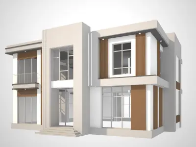 house Low-poly 3D model