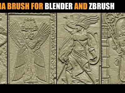 40 Real Alpha Stone Brushes - Stone Brushes-Vol 06 Texture