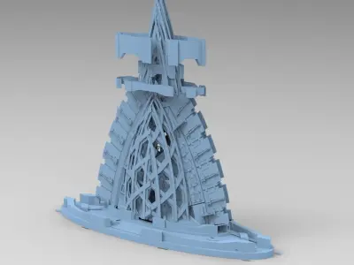Dune Machine eclipse tower  3D model