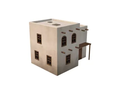 Middle Eastern Style Building - PBR Game Ready Low-poly 3D model buy