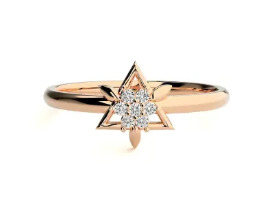 Women ring 3D print model 99