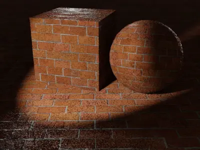 Brick Wall Worn and Cracked with Graffiti PBR Texture Texture