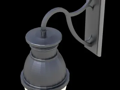 Wall hung light fixture architectural scene lighting outdoor 3D model