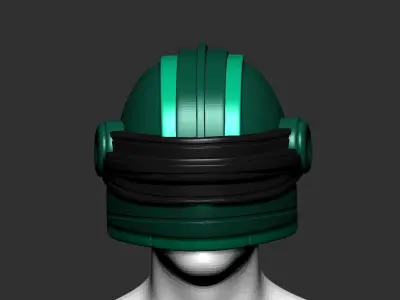 helmet high poly sculpt 3d printable  3D model