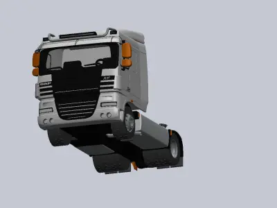 DAF XF 105 410 truck tractor miniature 3D print model