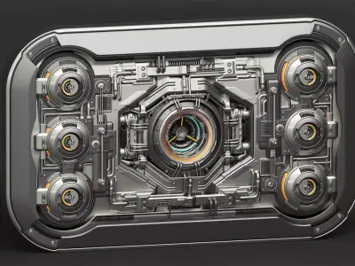 Sci-Fi Kitbash - Futuristic Panel 2 - Mega Element 3D model