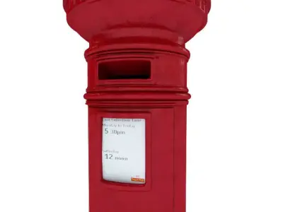 Royal Mail London Postbox 3D model