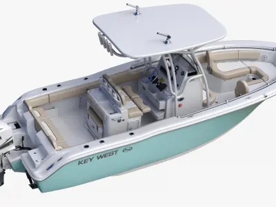  Key West 239FS Fishing Boat and Yamaha 5.3L V8 F350C Engine 