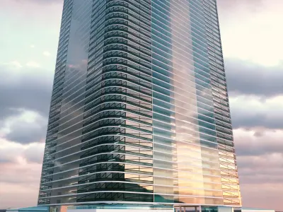 Modern Building Concept V302 3D model