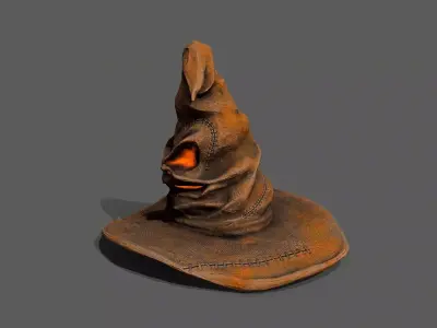 Halloween Hat Low-poly 3D model