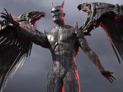 Fallen Angel Arch Dark Lord sculpture 2  3D model