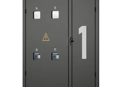 Access electrical panel 3D model