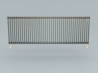 laos Heizungskoerper 02 Horizontal Radiator Low-poly 3D model