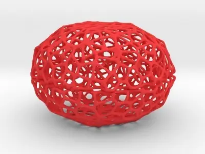Voronoi Pearl Light Lamp No II 3D print model