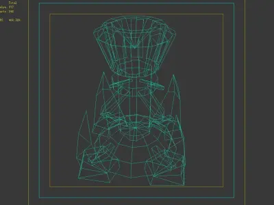 Rotating Fortress - Shock Type 02 3D model